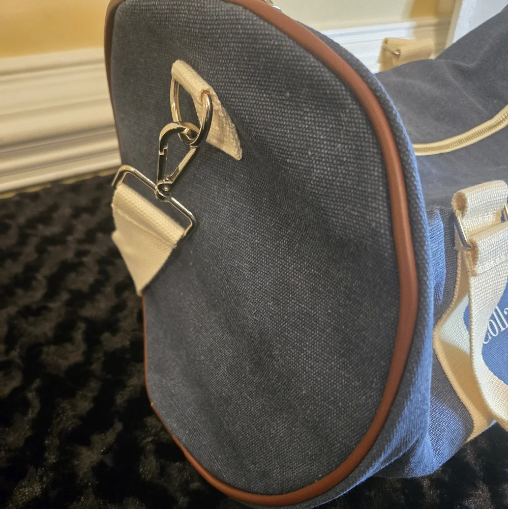 Collars & Co. Denim Gym Bag/Travel Carry-on Bag